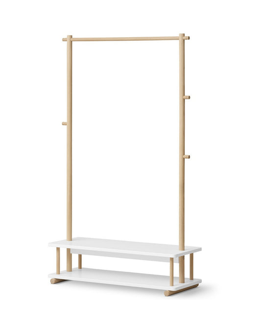 Oliver Furniture, Camp, Vaatetanko White/Oak