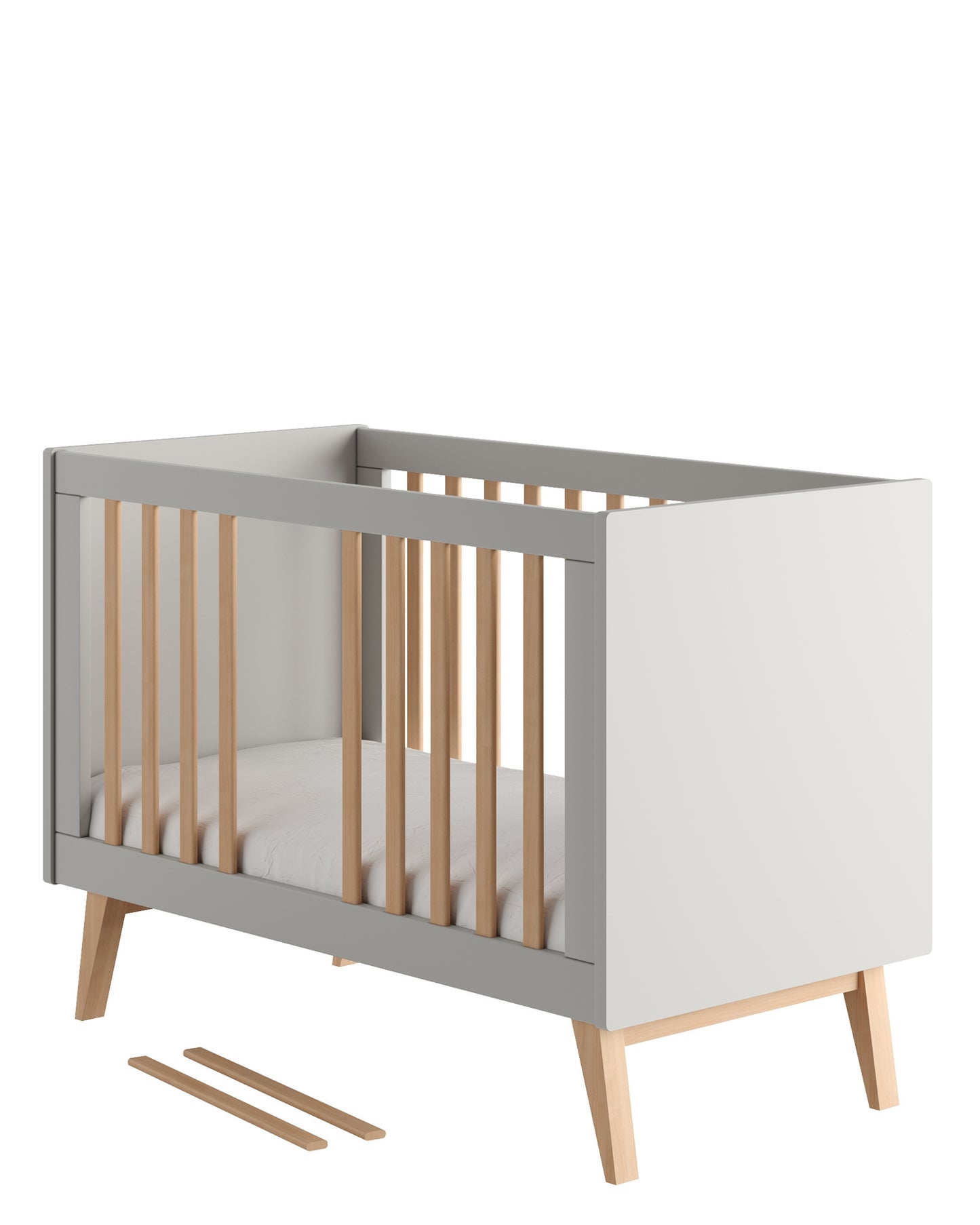 Pinio, Swing Cot 2 IN 1, 60x120, Grå
