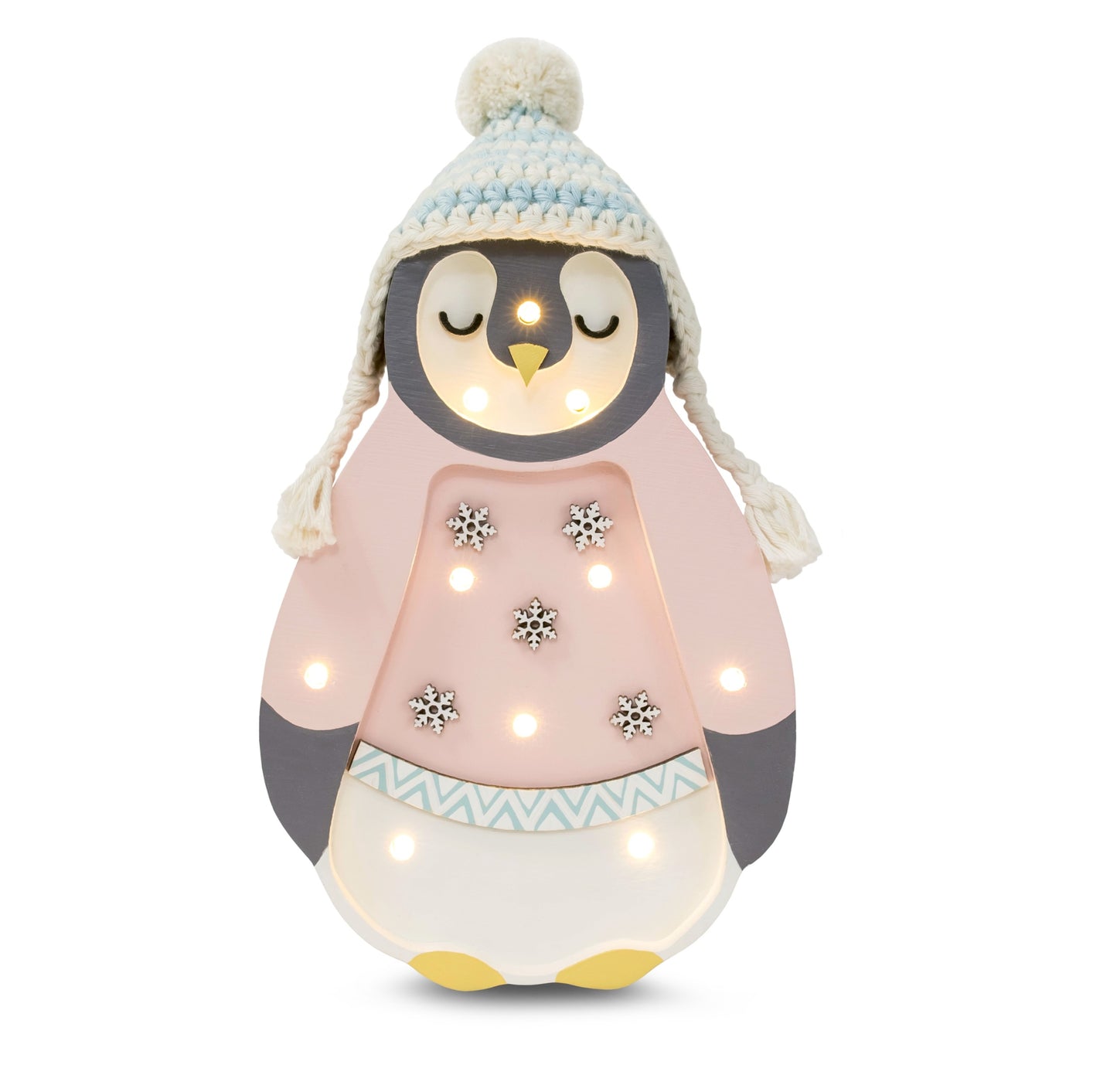 Little Lights, Night Light MINI Penguin, Rosa