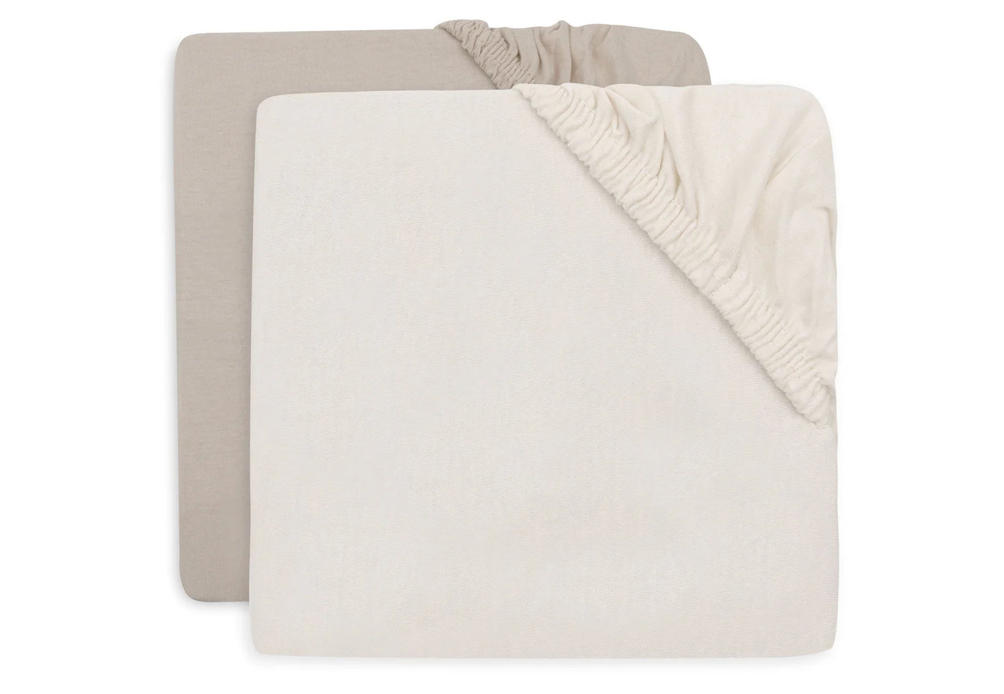Jollein, Aluslakana 2-pack, 70x140cm, Oatmeal&Sand