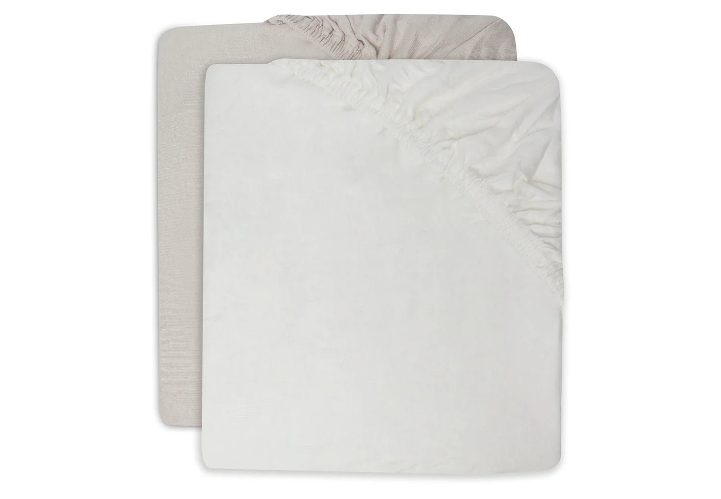 Jollein, Aluslakana 2-pack, 60x120cm, Ivory&Nougat
