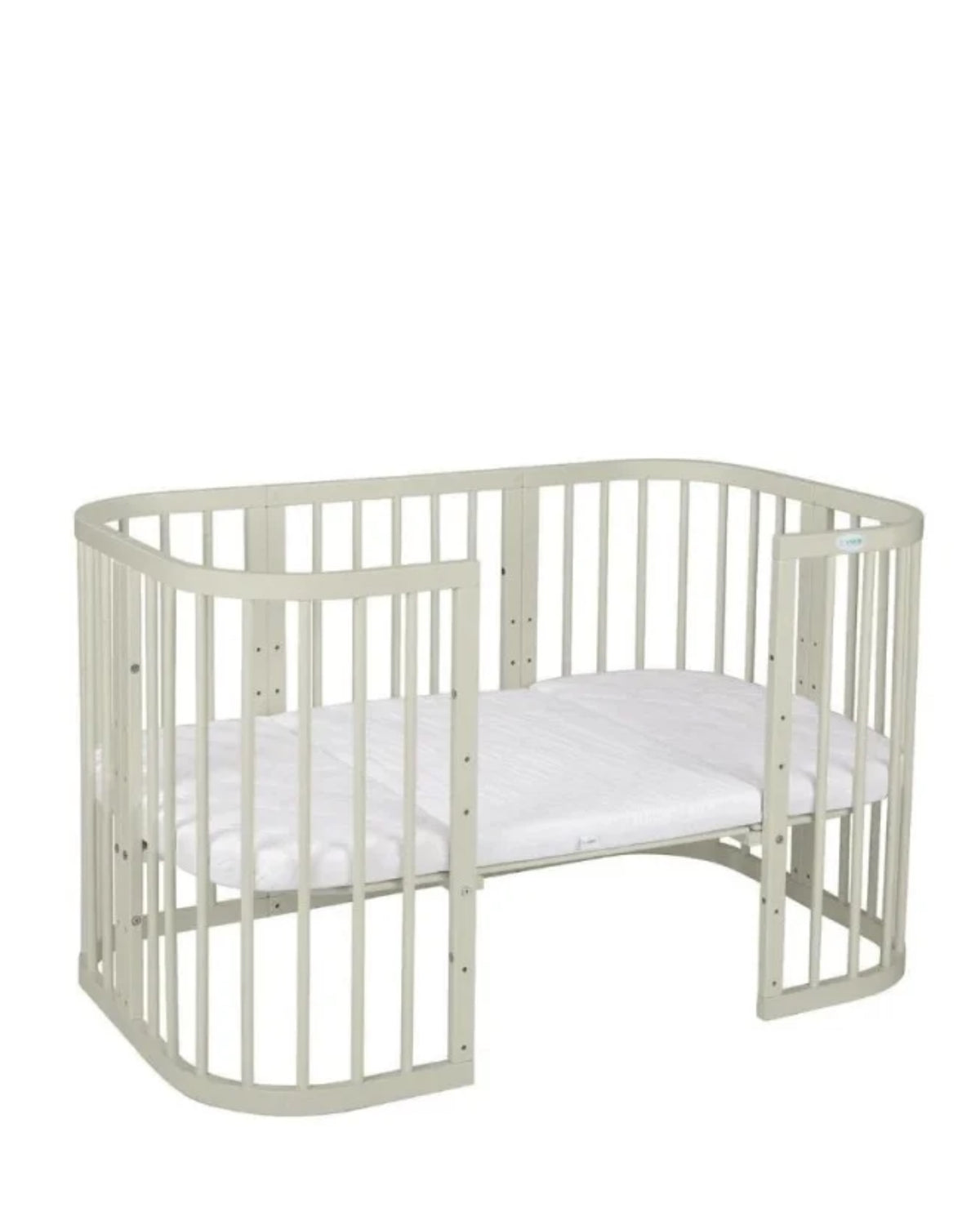 Waldin, Cot 7in1 + Mattress, Olive