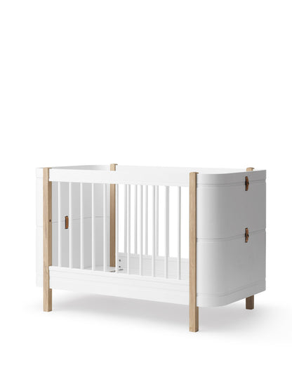 Oliver Furniture, Wood Mini+ Pinnasänky&Juniorisänky 5in1, White/Oak