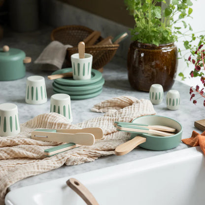 Sebra, Dinnerware Set 35-Piece, Sage Green