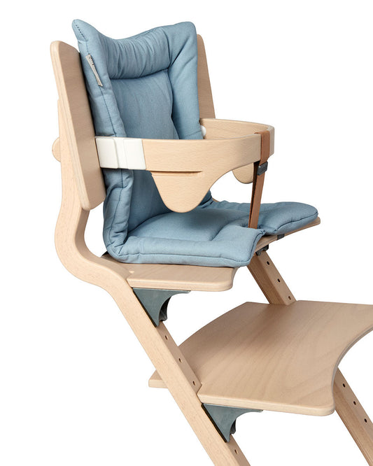 Leander Louie, Seat Cushion for High Chair, Dusty Blue