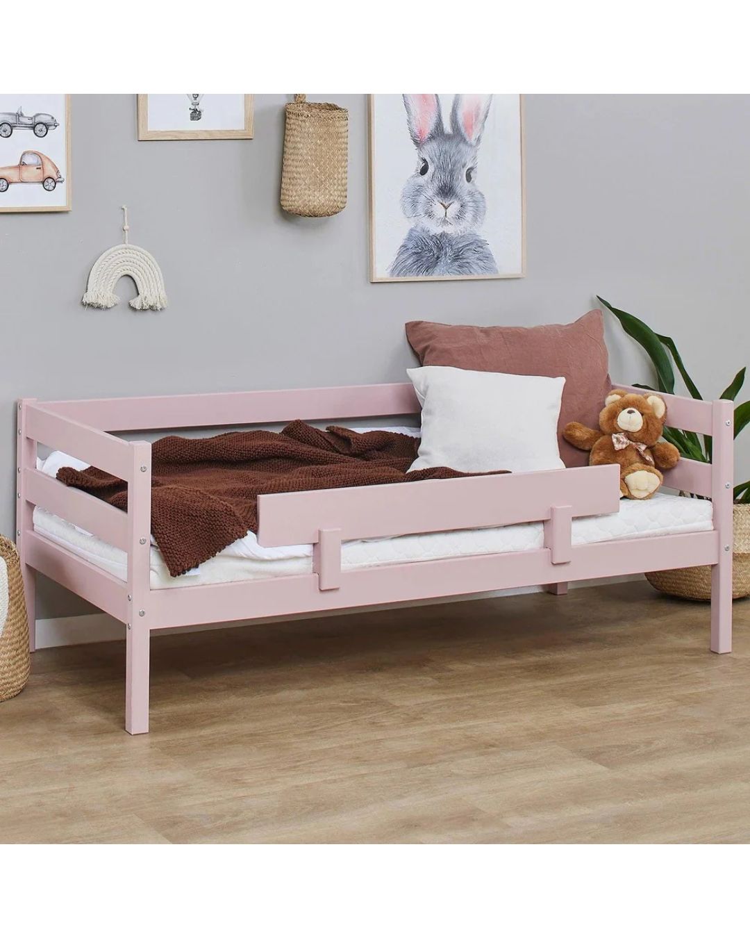 Hoppekids, ECO Comfort, Juniorisänky 70x160 cm, Pale Rose