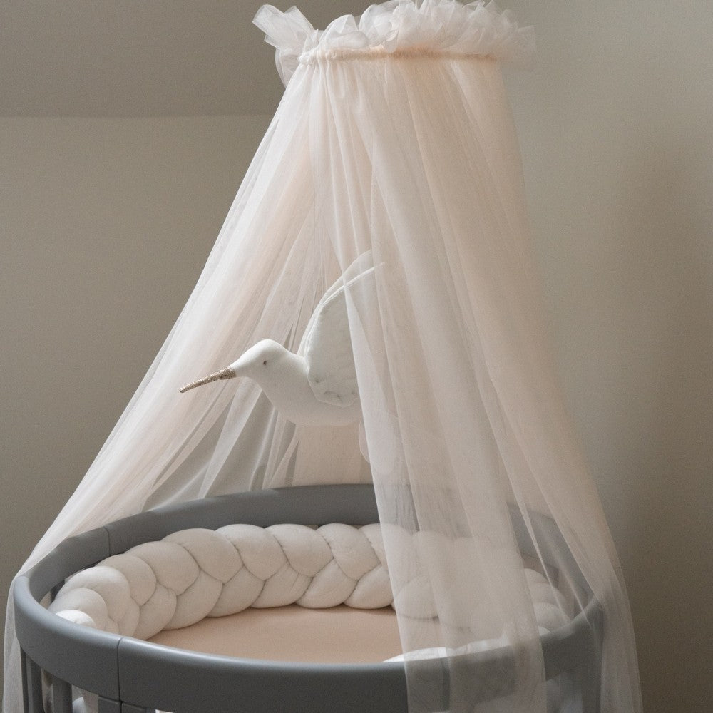 Waldin, Vuodekatos Pinnasängylle 7-in-1, Champagne Tulle