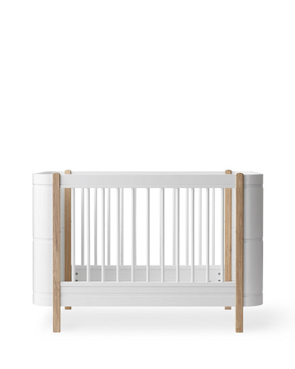 Oliver Furniture, Wood Mini+ Pinnasänky&Juniorisänky 5in1, White/Oak