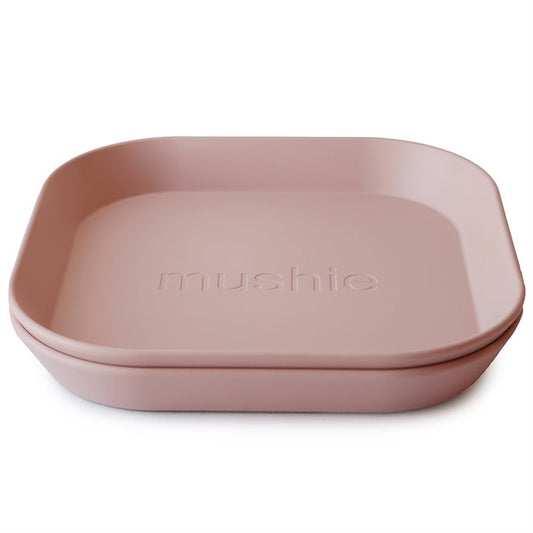 Mushie, Plate 2 pcs, Blush