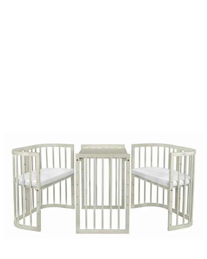 Waldin, Cot 7in1 + Mattress, Olive