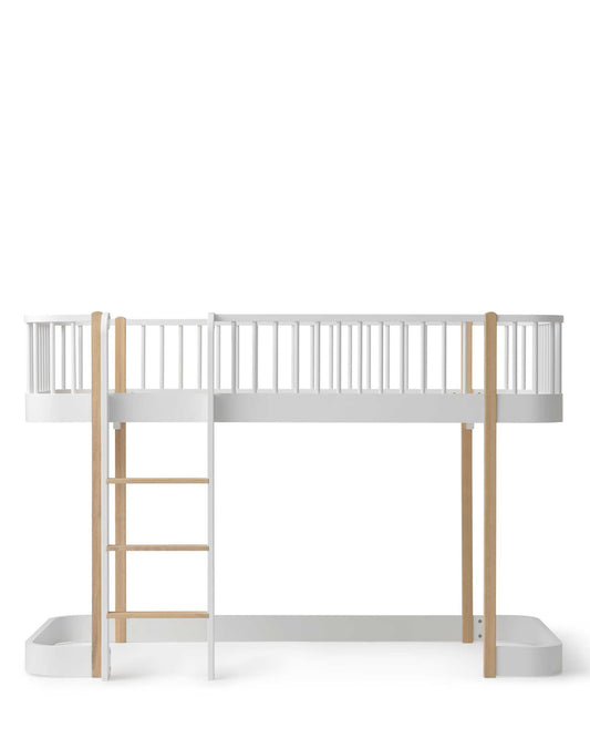 Oliver Furniture, Wood Original, Puoliparvisänky 90x200, White/Oak