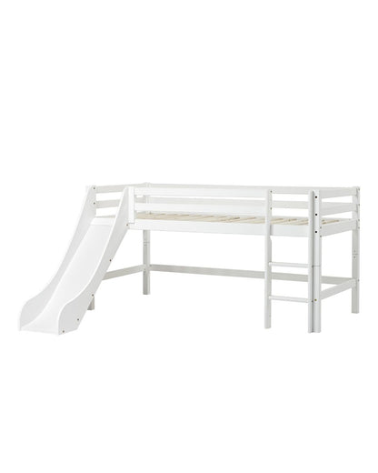 Hoppekids, ECO Dream, Parvisänky Liukumäellä (Muunneltava) 90x200 cm, White