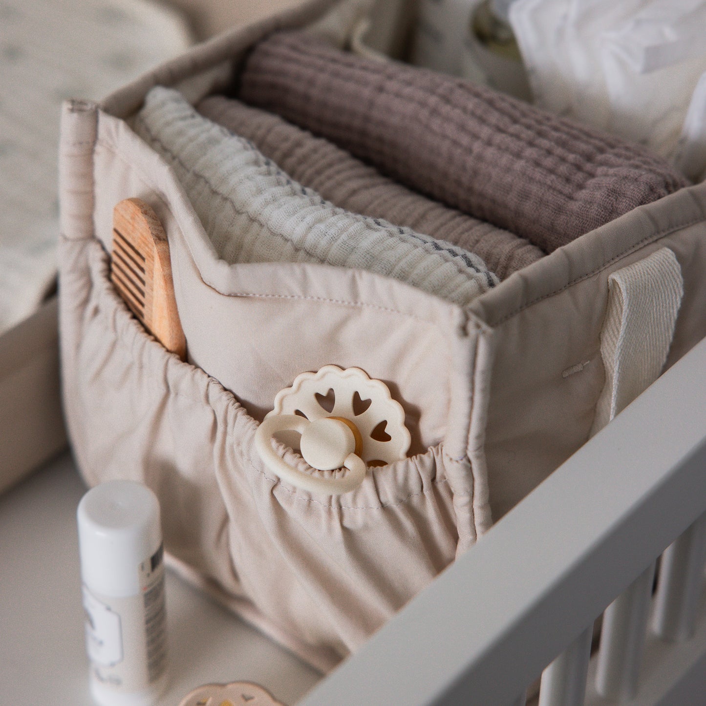 Sebra, Säilytyslokerikko Hoitopöydälle, Morning Beige