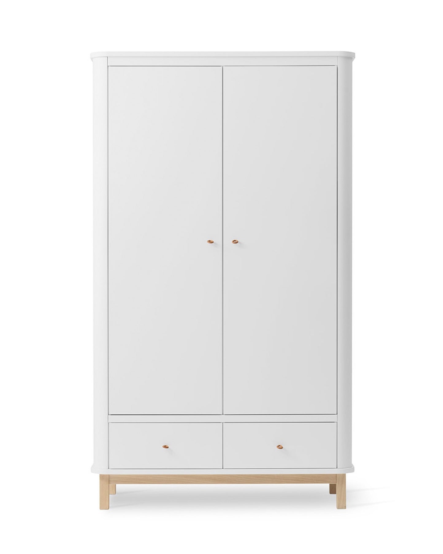 Oliver Furniture, Wood, Vaatekaappi 2 ovea, White/Oak