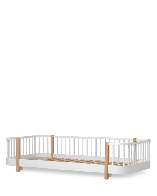 Oliver Furniture, Wood Original lattiasänky 90x200 cm, White/Oak