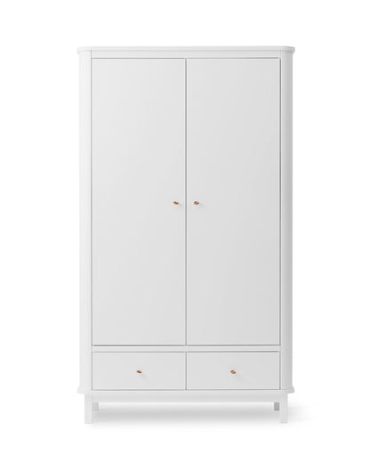 Oliver Furniture, Wood, Vaatekaappi 2 ovea, White