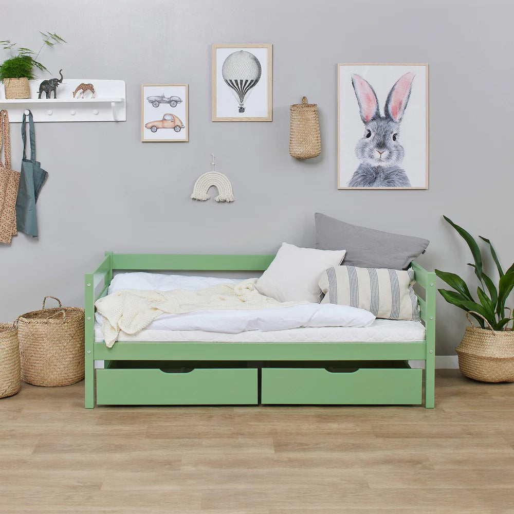 Hoppekids, ECO Comfort, Junior bed 70x160 cm, Green