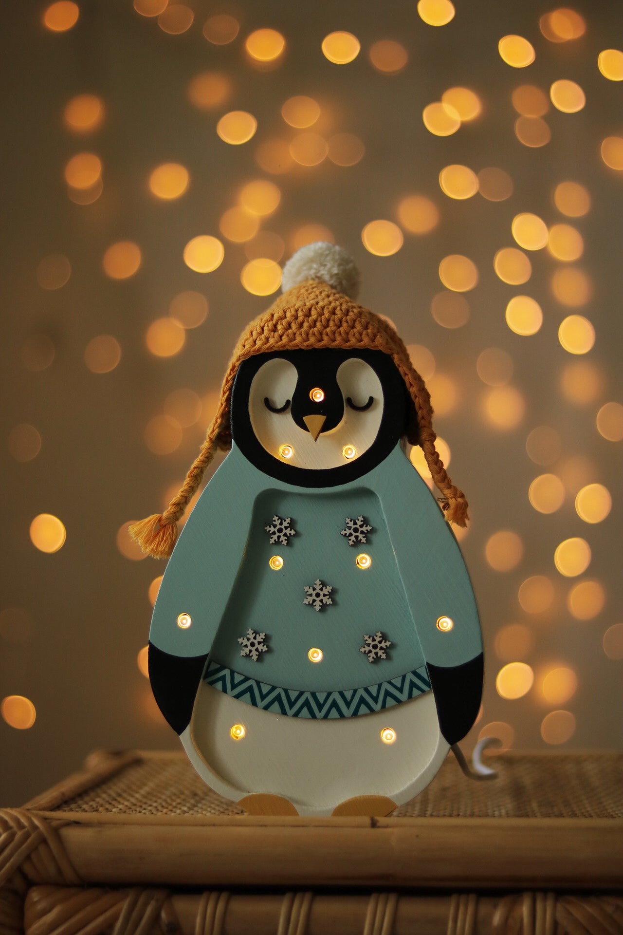 Little Lights, Yövalo MINI Baby Penguin, Blue