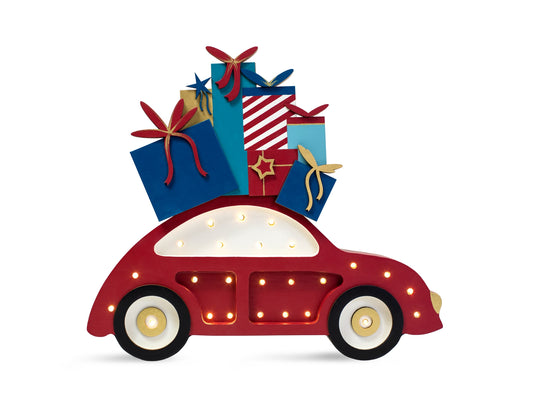 Little Lights, Yövalo, Beetle Car, Christmas Edition Red
