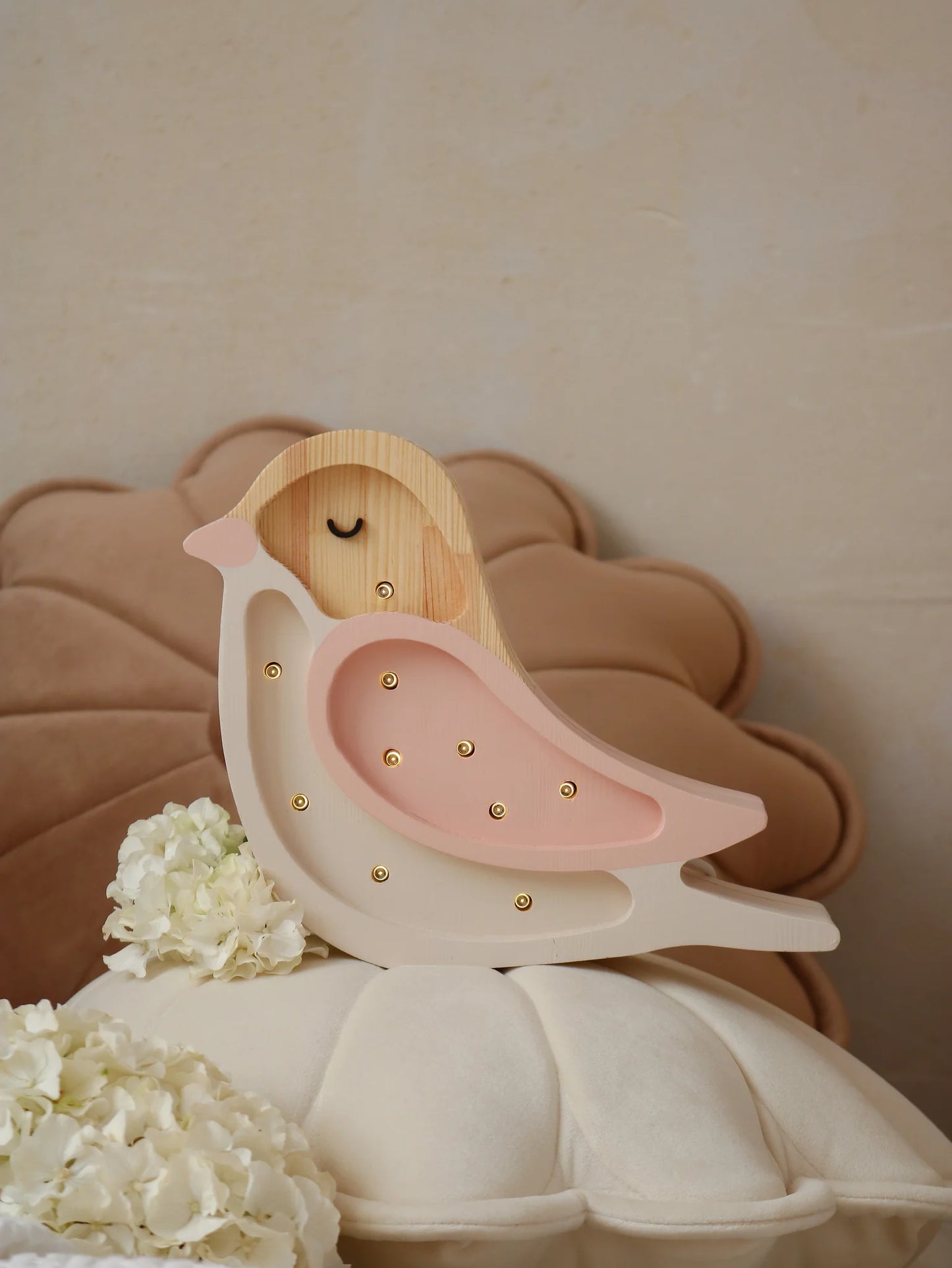 Little Lights, Yövalo MINI Bird, Strawberry Cream