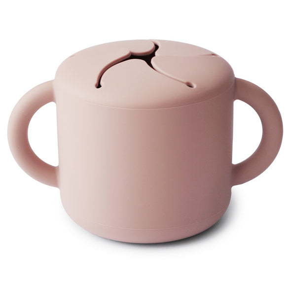 Mushie Silikoninen Snack Cup, Blush