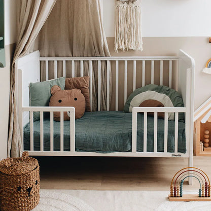 Woodies, Pinnasängyn (60x120 cm) Turvalaita Daybed, White