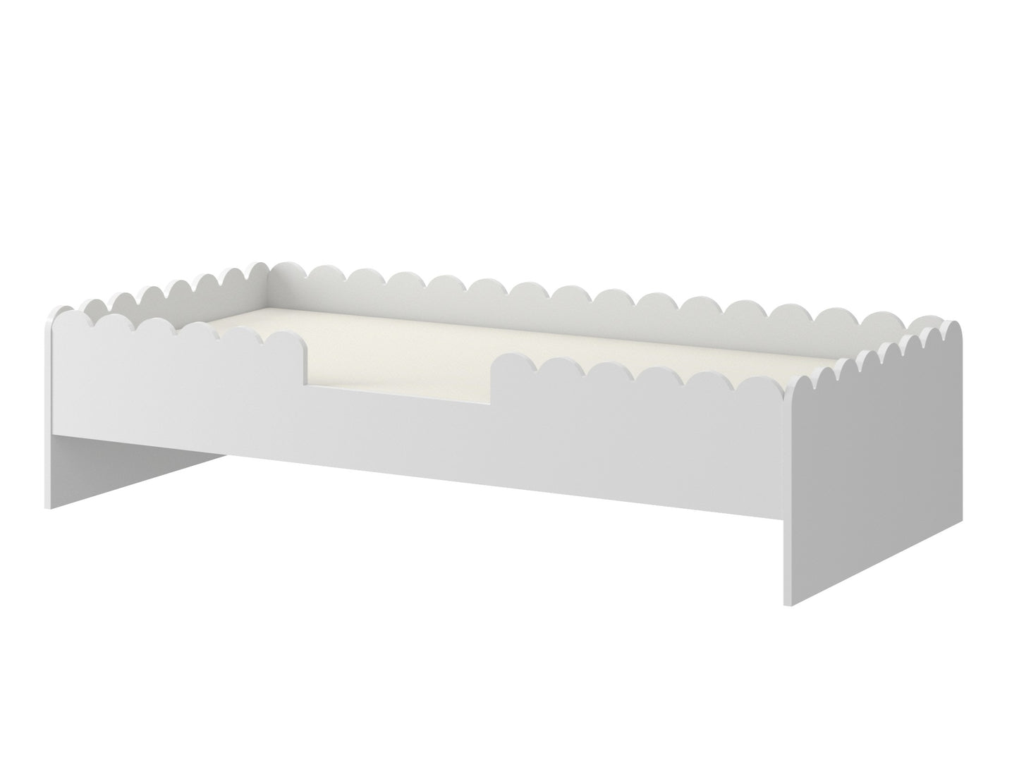 Bellamy, Juniorisänky 80x160, Book Nook, Snow