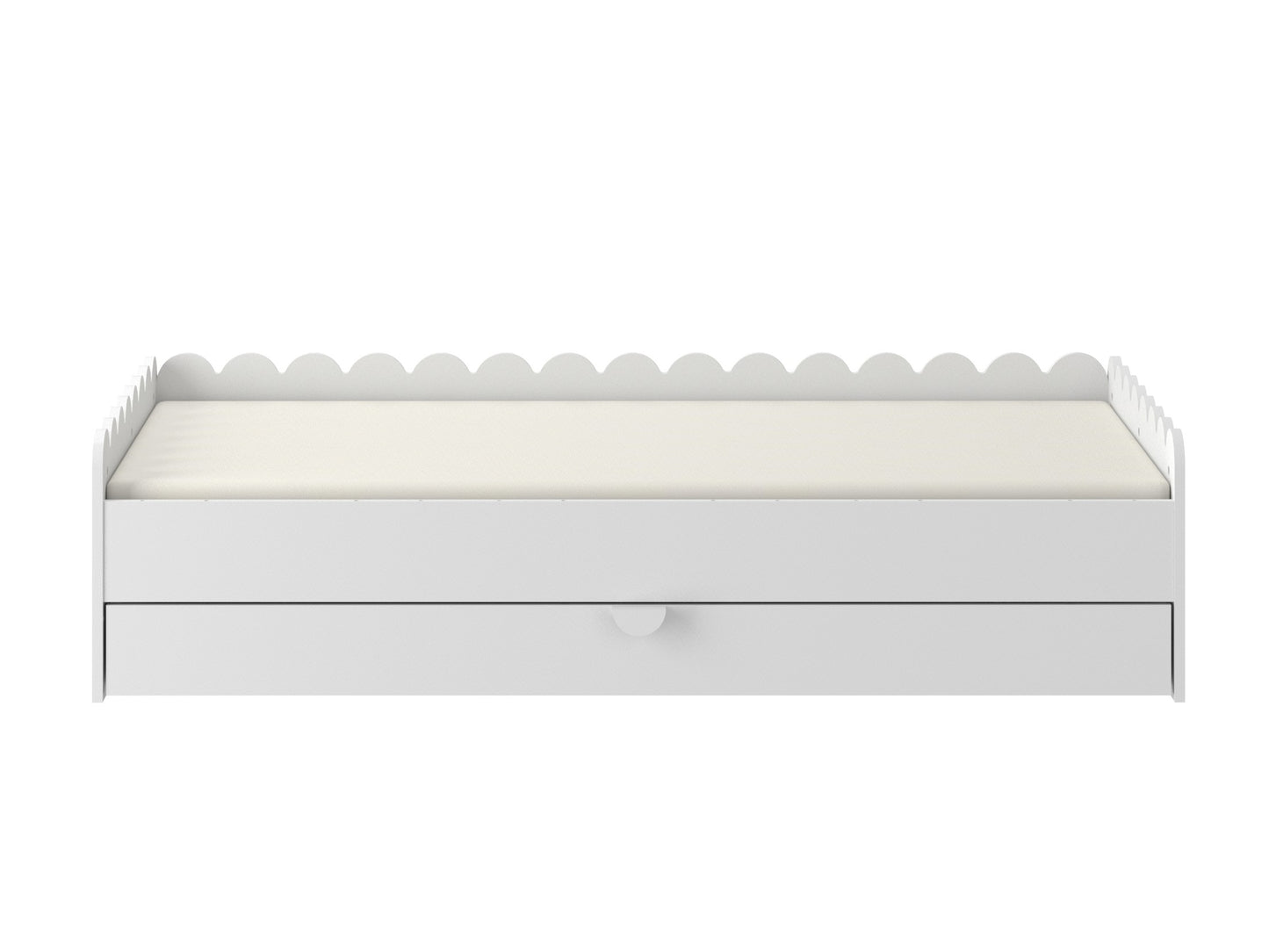 Bellamy, Juniorisänky 80x160, Book Nook, Snow