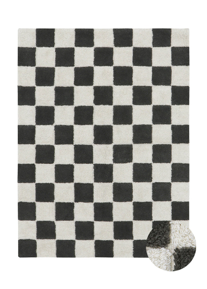 Little Chefs, Pestävä Matto, Kitchen Tiles Dark Grey, (Eri kokoja)