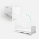 Woodies, Pinnasänky 2 IN 1 Classic Cot Bed 70x140 cm, White
