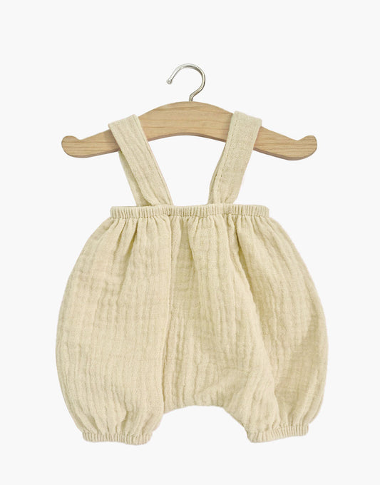 Minikane Muslin Romper, Ecru