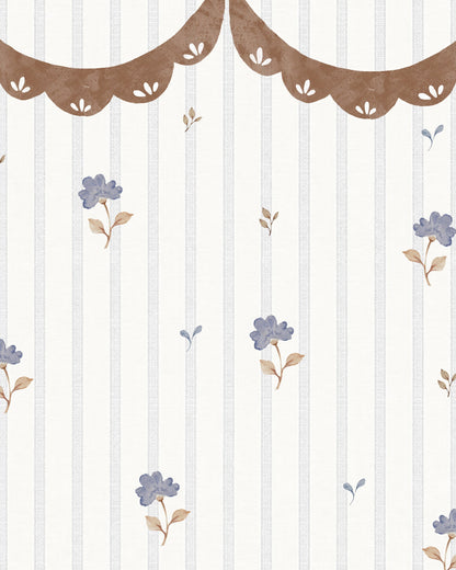 Tapetti, Delicate Retro Flowers