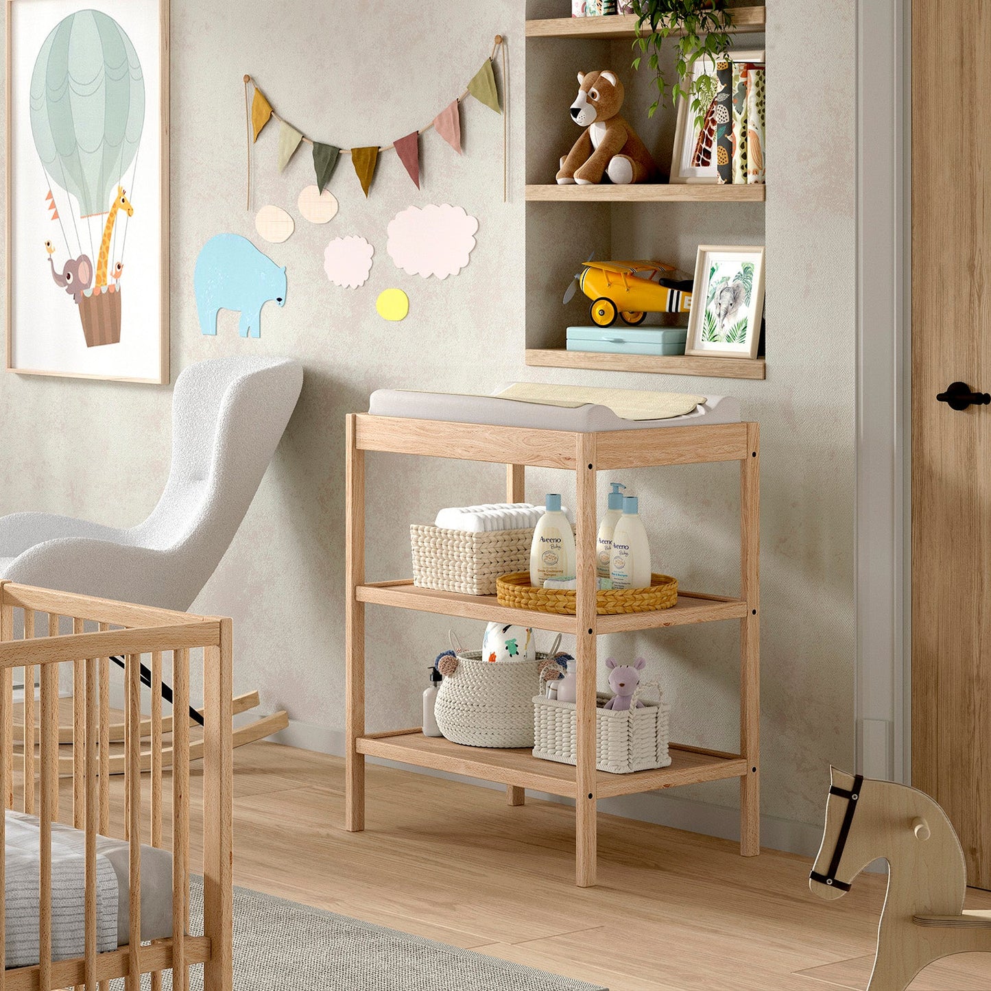 Vipack, Dino, Hoitopöytä, Natural