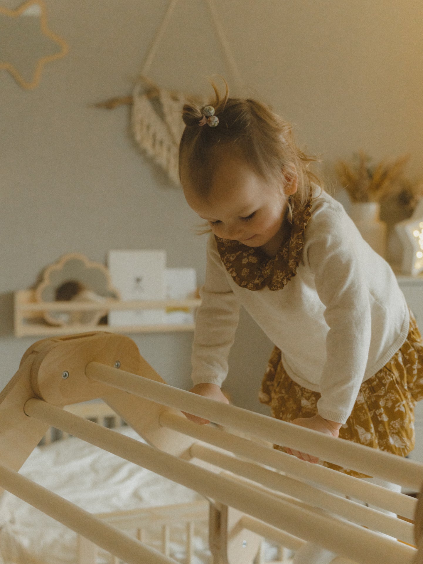 Climber, Climbing Set, Natural