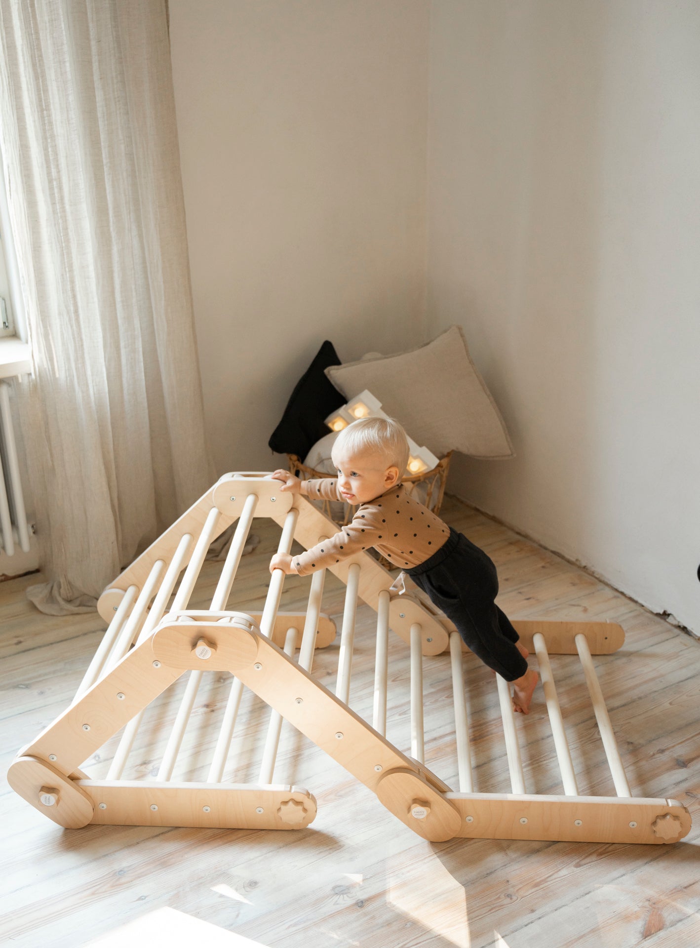 Climber, Climbing Set, Natural