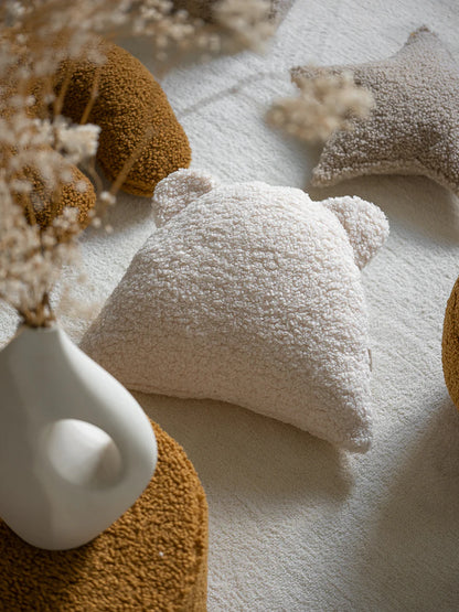 Wigiwama, Decorative pillow Bear (Biscuit, Cream, Maple)