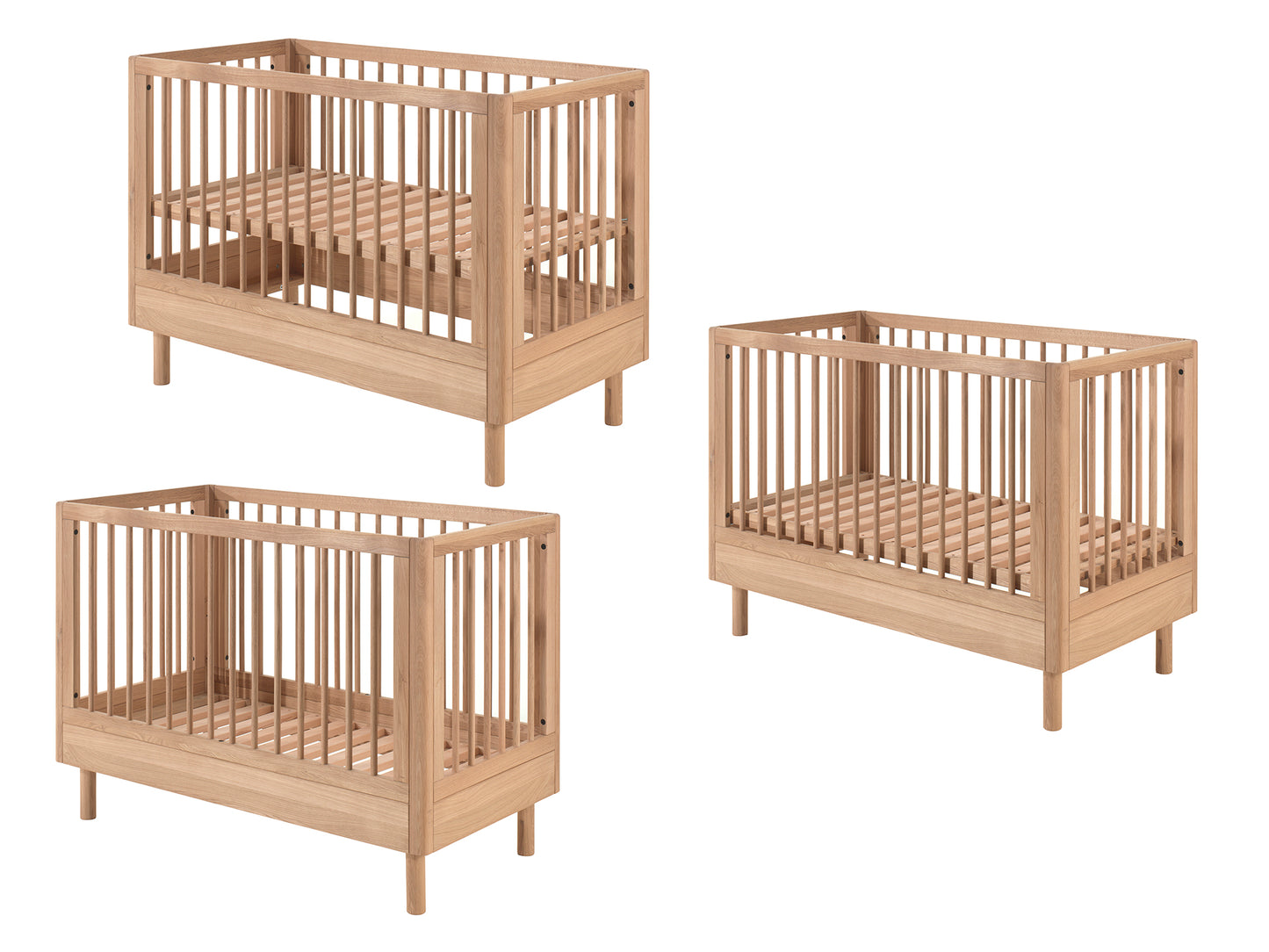 Vipack, Forrest Oak, Cot 60x120 cm, Oak