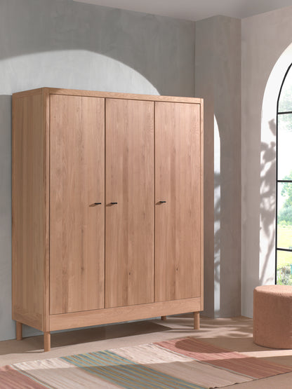 Vipack, Forrest Oak, Garderob med 3 dörrar, Ek