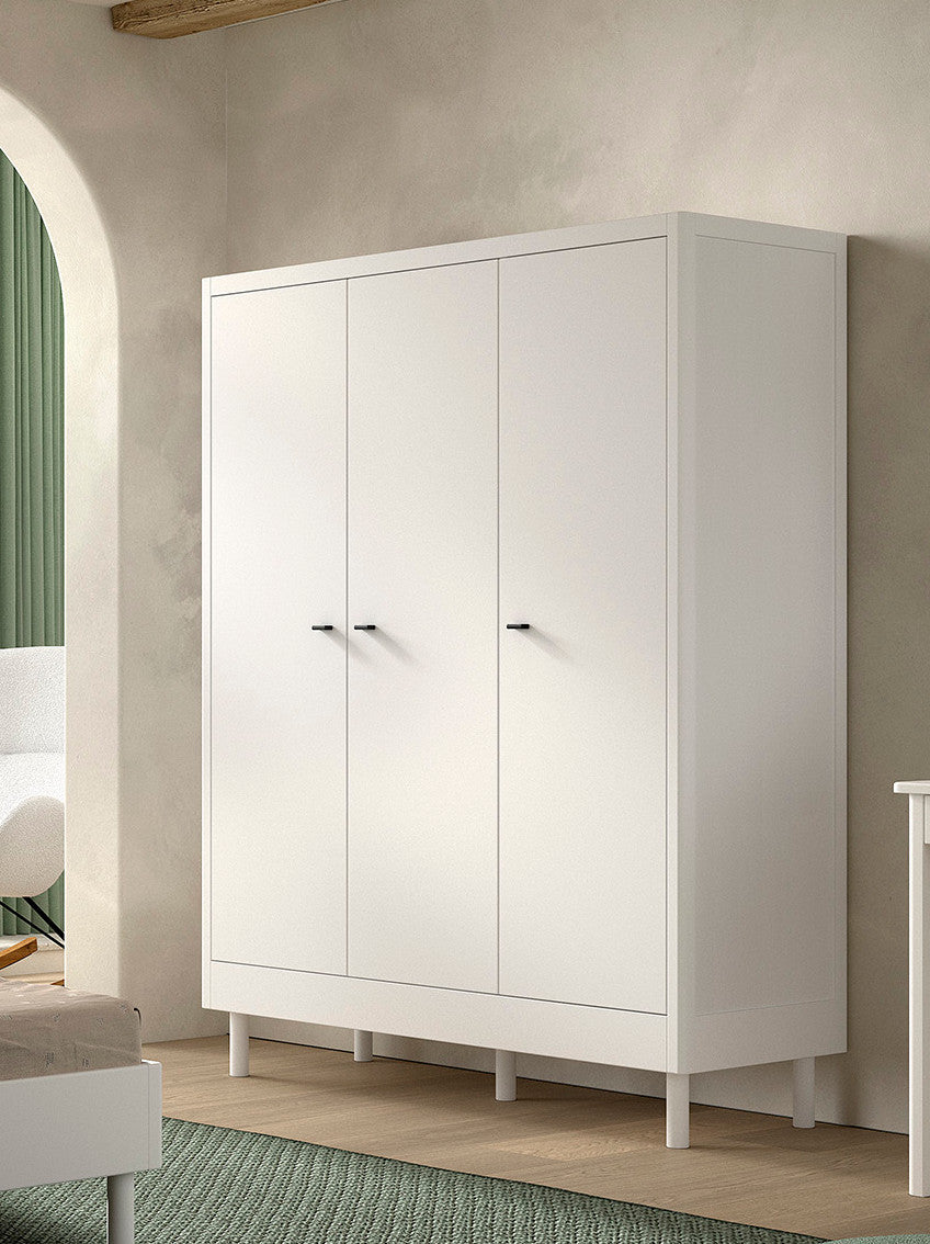 Vipack, Forrest Beech, Vaatekaappi 3-ovea, White