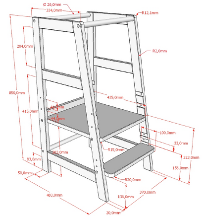 Vipack, Montessori Learning Tower, Forrest Oak