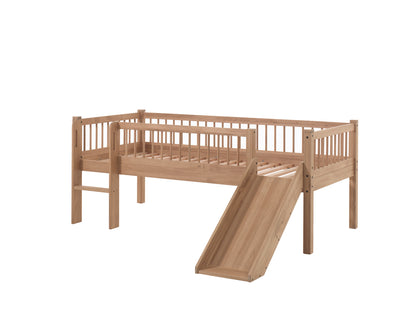 Vipack, Forrest Oak, Låg Semi-Loftsäng 90x200cm, Ek