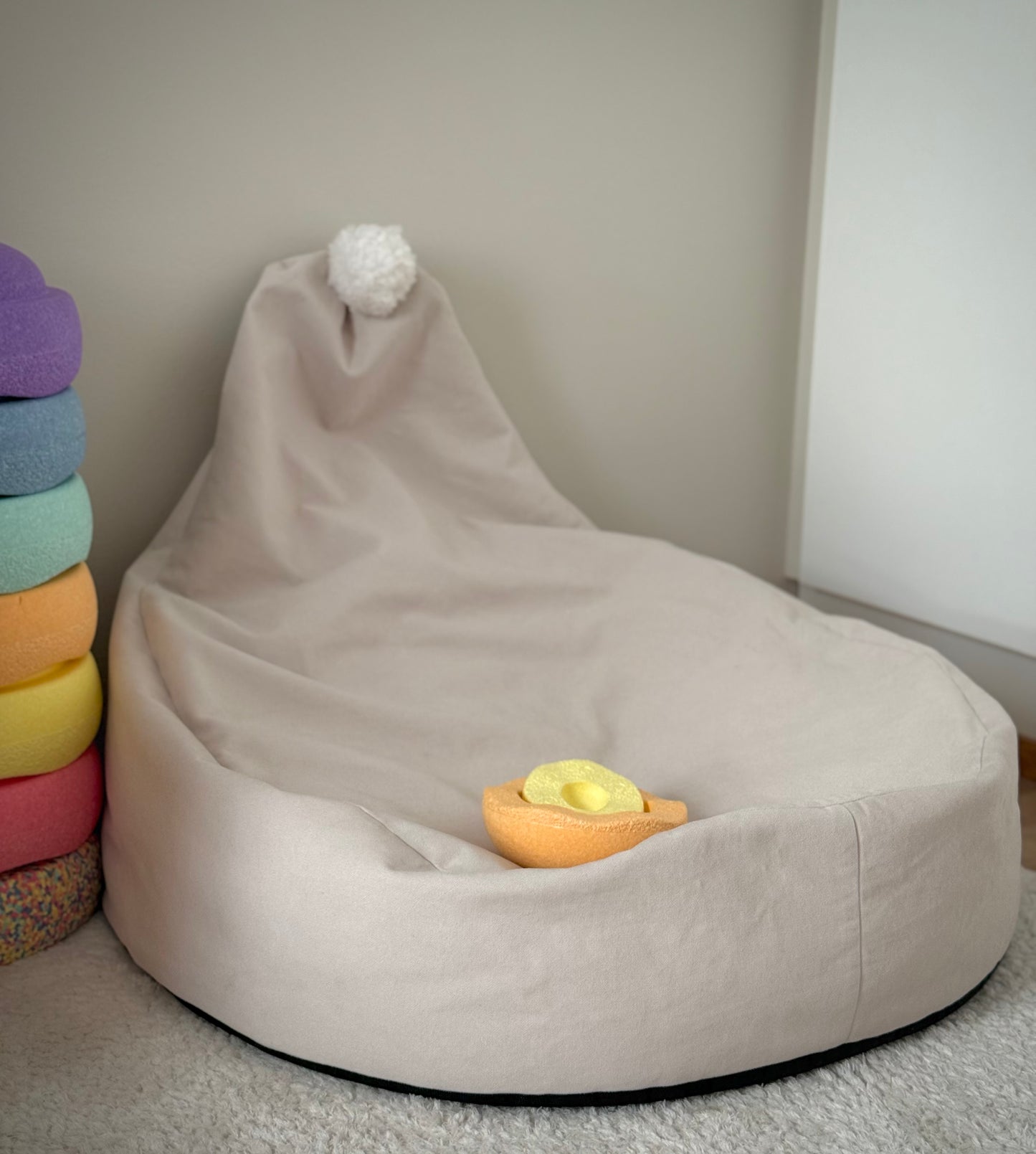 Beanbag chair, Cream