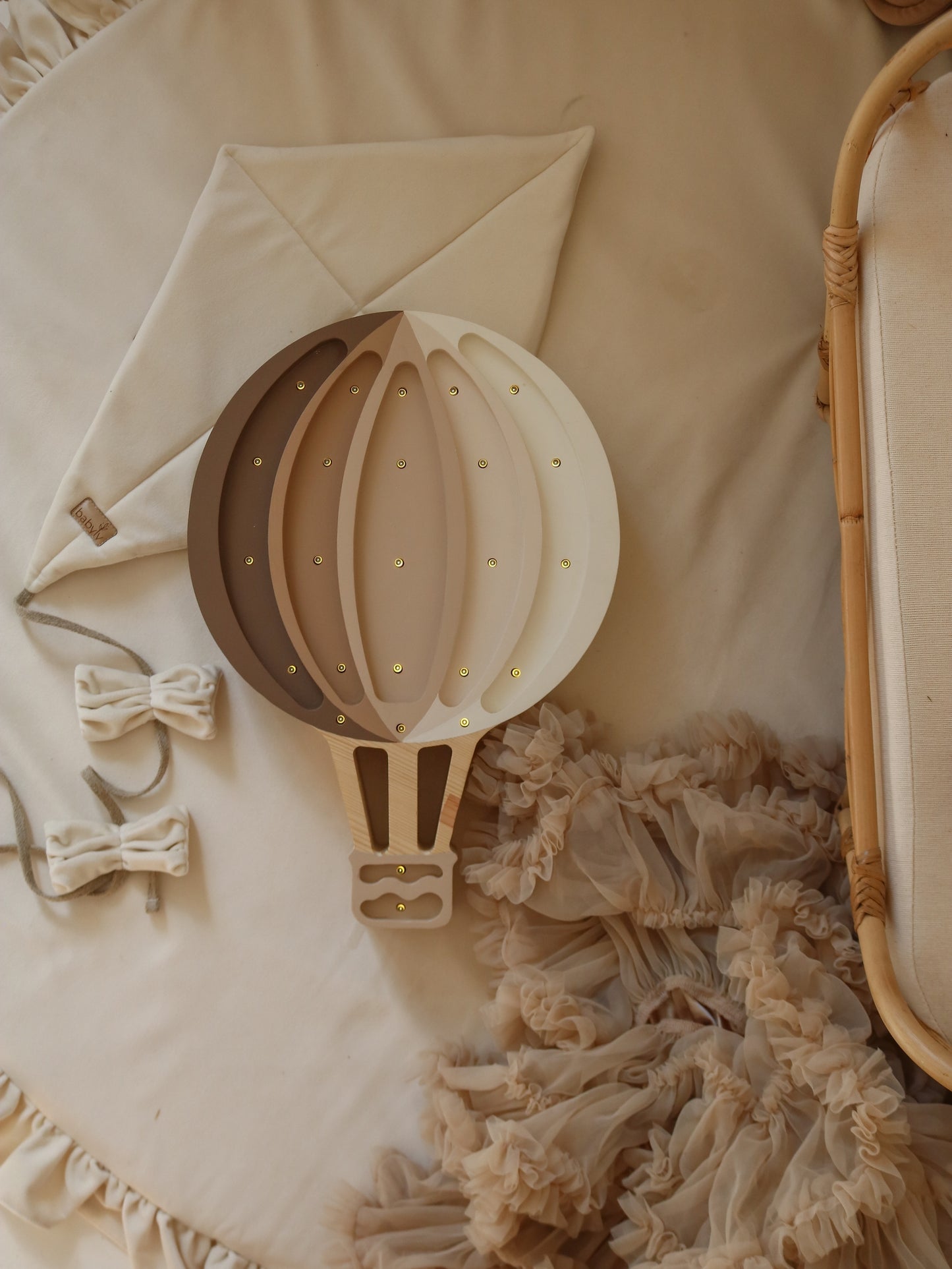 Little Lights Nattlampa, Luftballong, Cappuccino