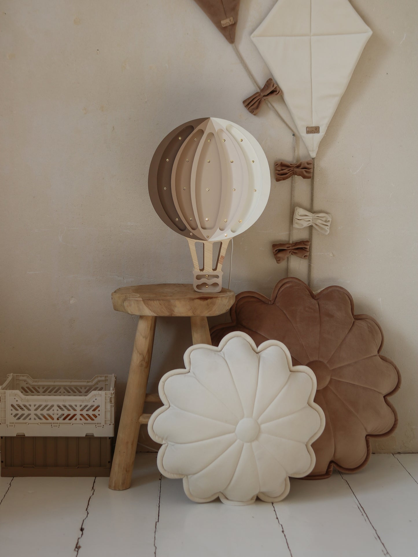 Little Lights Nattlampa, Luftballong, Cappuccino