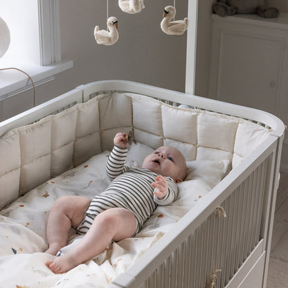 Sebra, Spjälsäng &amp; Juniorsäng 2 i 1, Klassisk Vit