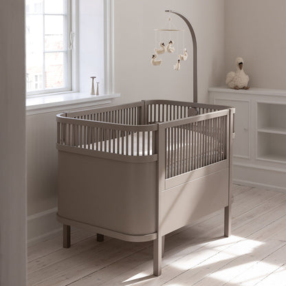 Sebra, Spjälsäng &amp; Juniorsäng 2in1, Jetty Beige