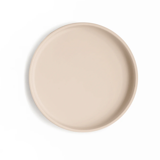 Mushie, Silicone Plate with Suction Cup, Classic Shifting Sand