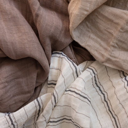 Zebra, Harsot 3-pack, Cream Stripe