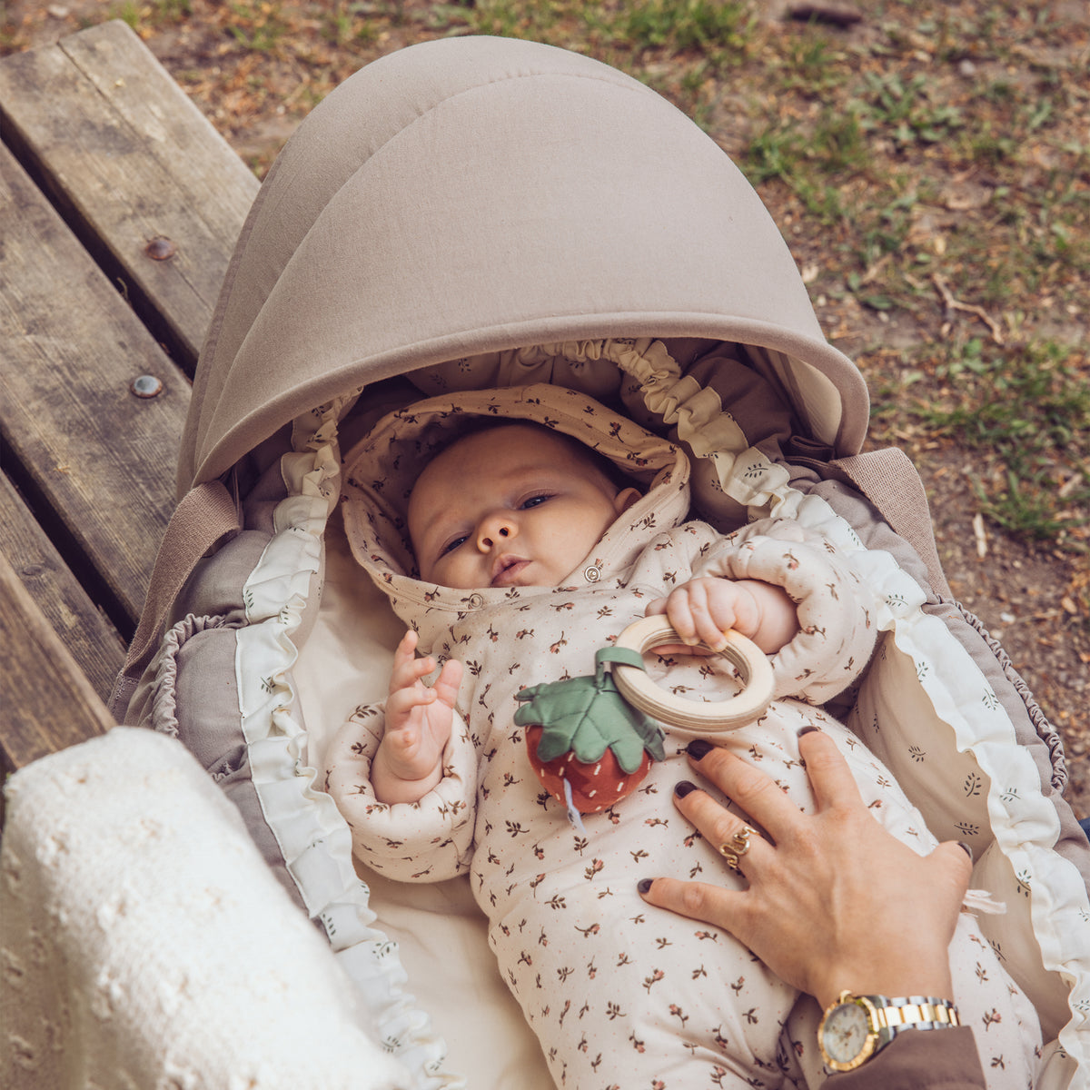 Sebra, Baby Nest Huppu, Jetty Beige