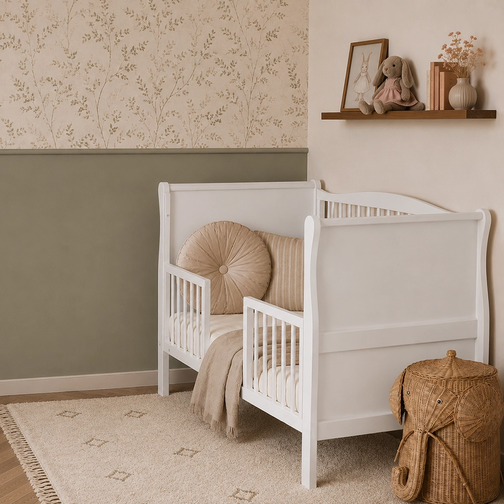 Woodies, Cot Noble 60x120 cm, Vit